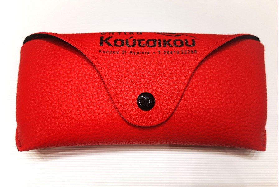 Θήκη γυαλιών τύπου RAY BAN κόκκινο χρώμα